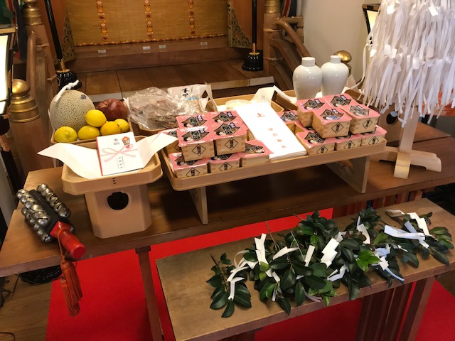 節分祭当日の祭壇